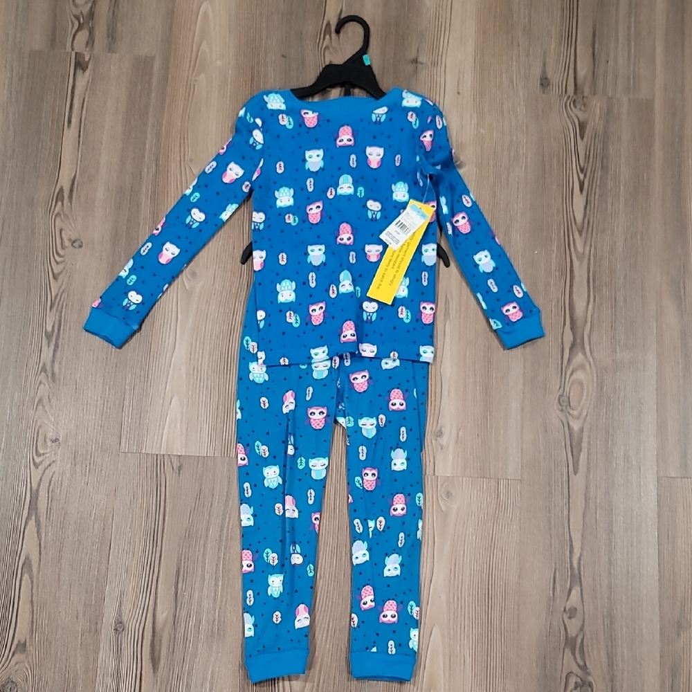 Joe Boxer Blue Owl Print Kids Two Piece PJ's